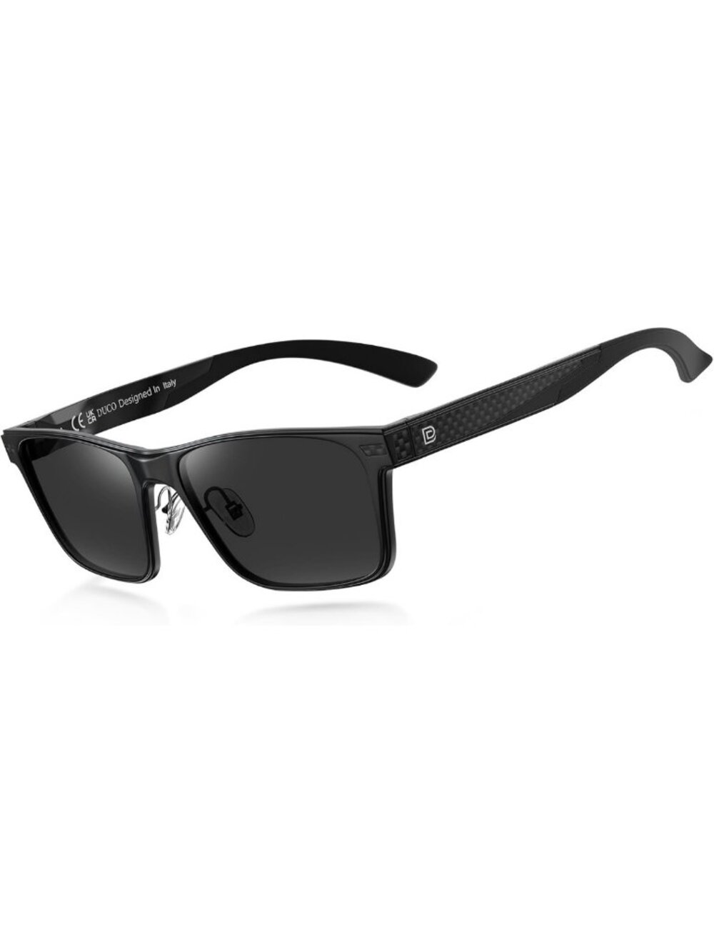 DUCO Polarized Square Sunglasses for Men UV Protection DC8207